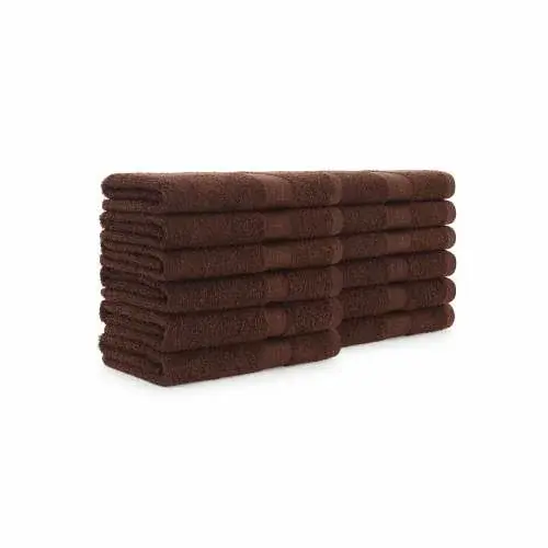 Hospeco 18x27 3LB Ring-Spun Brown Hand Towels
