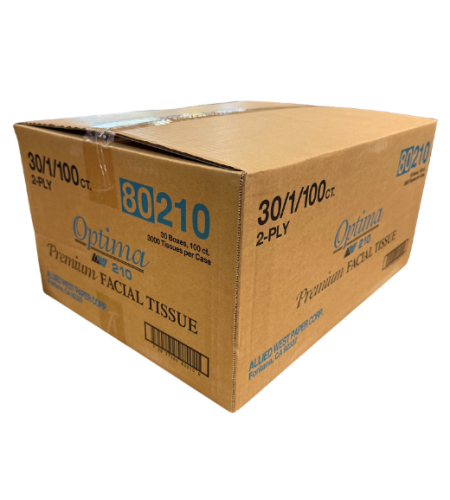 Allied West Facial Tissue - Optima - 2ply - Flat Pack 30/ct