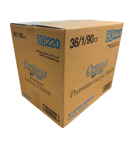 Allied West Facial Tissue - Optima - Cube - 2ply 36/90cs