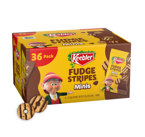 Keebler Mini Fudge Stripe Cookies, 2 oz., 36 ct.