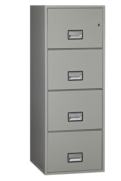 Vertical 25 inch 4-Drawer Legal Fire and Water Resistant File Cabinet