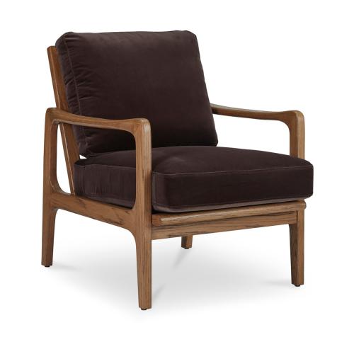 Moe's Fearne Accent Chair - Dark Brown
