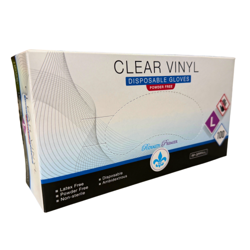 WorkPlace Vinyl Glove Powder Free Large 10 / 100 cs