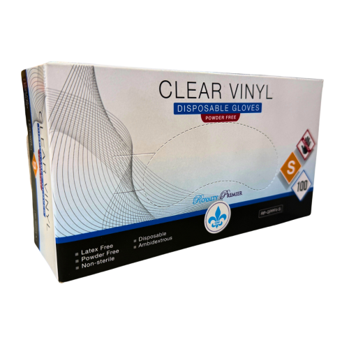 WorkPlace Vinyl Gloves, Powder Free, Small