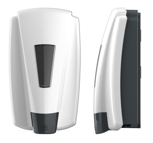 Buckeye Symmetry Dispenser - For Hand Wash or Sanitizer - White