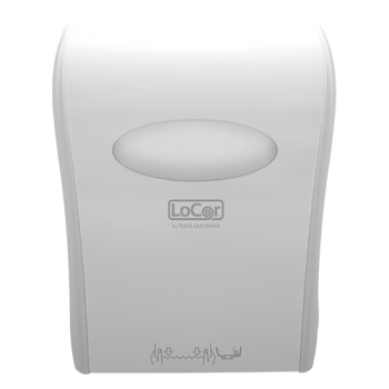 Solaris LoCor D68005 Mechanical Hard Wound Roll Towel Dispenser - White