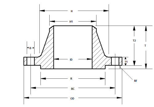 A105 Weld Neck Flange Imp