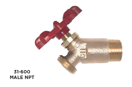 Apollo Series 31-600/31-700 Angled Body Water Heater Drain Valve