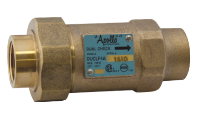 Apollo DUC 4ALF Dual Check Valve Backflow Preventer