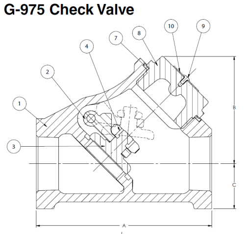 Stockham Series G-975 Swing Check Valves