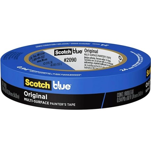 #2090-24B 24mm x 55mm Blue Scotch Painters Tape (9/slv, 36/cs)