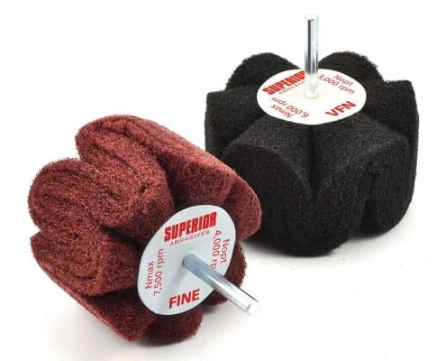 3x2x1/4 HD MED AO Seamless Satin Wheel (5/box)