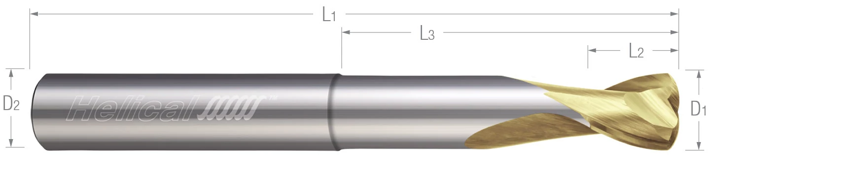 High Feed End Mills - Aluminum - Metric - Reduced Neck High Feed End Mills