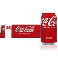 Coca-Cola Soft Drink 12 fl. oz., 35 pk. Sweet, fizzy, and crisp with a signature cola taste