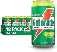Gatorade Thirst Quencher, Lemon-Lime, 12 Fl Oz Cans (Pack of 18)