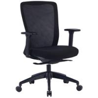 CHAIR,THE SCOOP,BLK FABRIC MGR