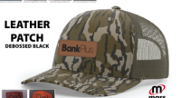 BOTTOMLAND LEATHER PATCH HATS 12/PK