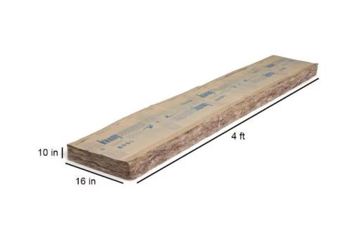Knauf Insulation B16E R30K Insulation, 48 in L, 16 in W, R30 R-Value ...