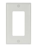 Eaton 2151W-BOX Standard-Size Decorator Rocker Wall Plate, 1-Gang, White