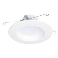 Halo RL Series RL56069FSD2W1EWH Down Light, Selectable White, 600 Lumens, Dimmable, White Matte Aluminum, 5-6 in Dia