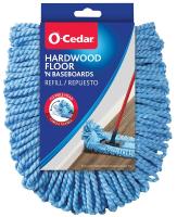 O-Cedar 168112 Hardwood Floor 'N Baseboards Microfiber Dust Mop Head Refill