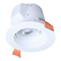 Halo RL RLS6159FS1EWHDMR Slope Ceiling Direct Mount Down Light, Selectable Color, 19 W, 120 V, Matte White, 6 in Dia