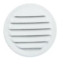 Maurice Franklin Round Aluminum Louver With Insect Screen, White, 3 in (4-Pack)