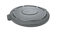 Rubbermaid FG261960GRAY Lid, 20 gal, Plastic, Gray, For: Brute 20 gal Container