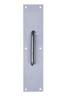 Schlage Pull Plate, Anodized Aluminum, 3-1/2 in x 15 in