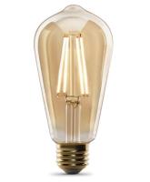 Feit Electric ST19/VG/LED/2 LED Light Bulb, ST19 Lamp, 60 W Equivalent, E26 Medium Lamp Base, Dimmable, Amber