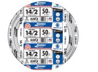 Southwire Romex 14/2 NM-WG X50
Series Building Wire, Solid
Copper, White Jacket, 50 ft Roll