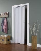 LTL Home Products EN3280HL Spectrum Encore Accordion Folding Door, White Vinyl, 24 to 36 in x 80 in