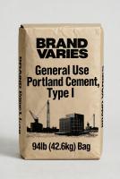 General Use Portland Cement, Type I, 94lb Bag (Brand Varies)