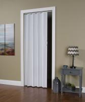 LTL Home Products VS3280HL Via Accordion Folding Door, White Vinyl, 24 in to 36 in x 80 in