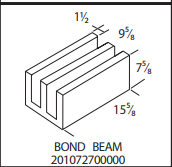 Amcon 10" Bond Beams