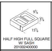 Amcon 10" Block Half Height