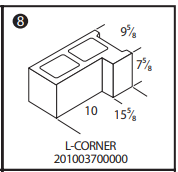 Amcon 10" L Corner