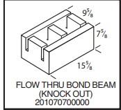Amcon 10" Concrete Flow Thru Bond Beam