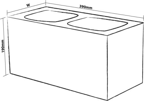 Tristar 30 CM Double End Block