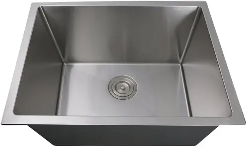 Nantucket Sinks Pro Series Small Radius Single Bowl Kitchen Sink – 23" × 18" × 10"