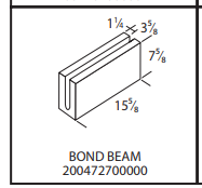 Amcon 4" Bond Beam