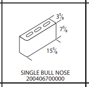 Amcon 4" Single Bullnose