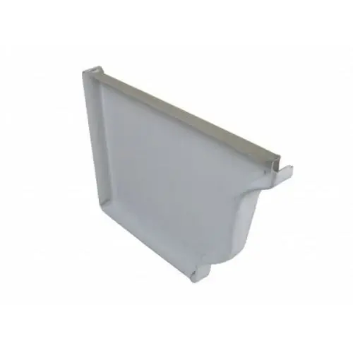 6" White Gutter End Caps – 50 Pack (25 Left / 25 Right) – Sold by the Box