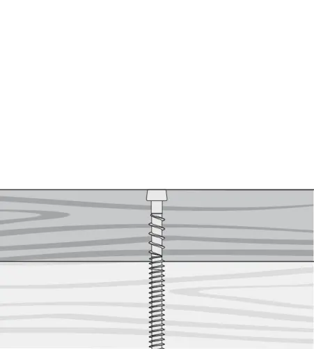 Cap-Tor Epoxy Coated Composite/PVC Deck Screws - 2.75