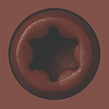 100pc 2.75 EXY Screw BROWN, Epoxy Coated Deck Screw - Starborn