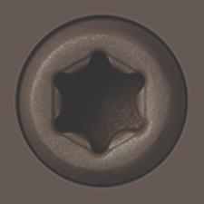 100pc 2.75 EXY Screw GRAY, Epoxy Coated Deck Screw - Starborn, Pearl Grey Fiberwood