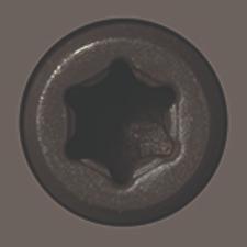 100pc 2.75 EXY Screw DARK GRAY, Epoxy Coated Deck Screw - Starborn