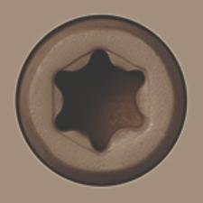 100pc 2.75 EXY Screw WARM GRAY, Epoxy Coated Deck Screw - Starborn, Nordic Grey Fiberwood