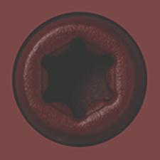 100pc 2.75 EXY Screw BURGUNDY, Epoxy Coated Deck Screw - Starborn