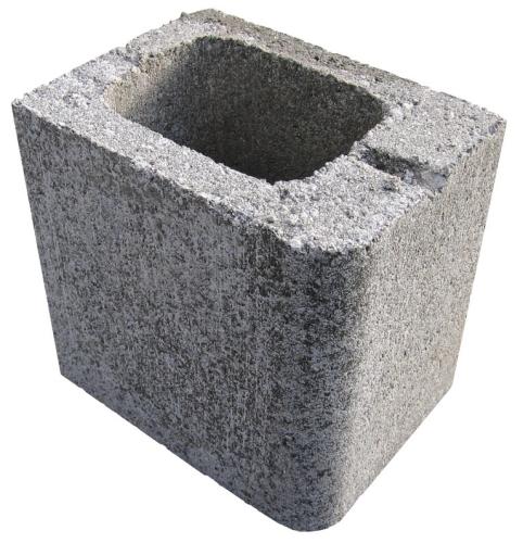 Echelon 25cm Lightweight Single Bullnose Half Block
